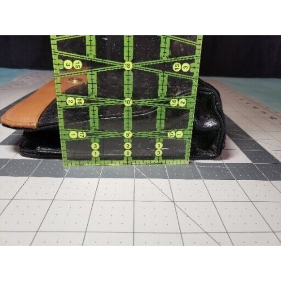 Bueno Ostrich Bag Purse Handbag Cross Body Faux Leather Outer Pocket Vintage - Picture 11 of 11